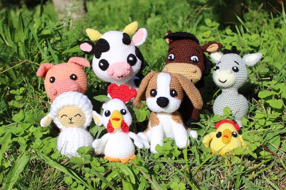 Amigurumis En La Granja 8 Patrones Para Tejer Animales De Granja All In One Photos